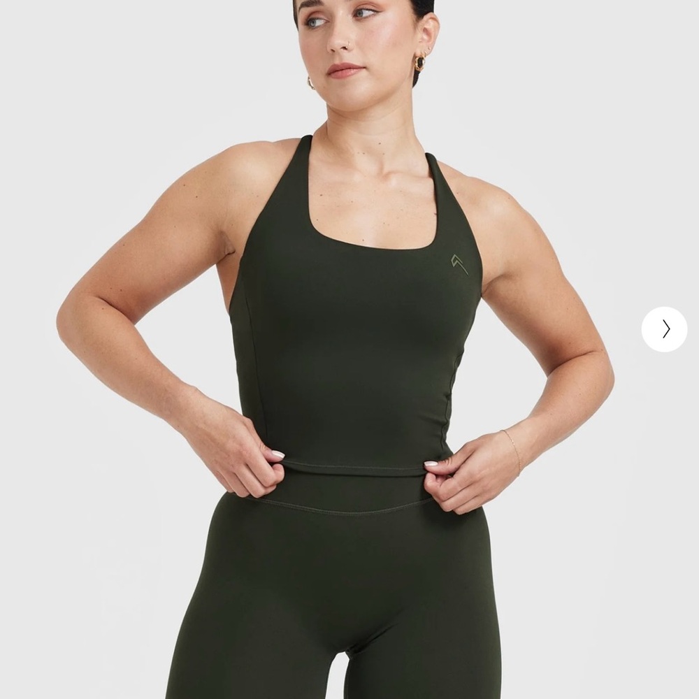 Oner Active Dark Green Crop Top